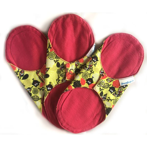 Stonesoup Petals: Mandya Reusable Cloth Panty Liners (set of 3)