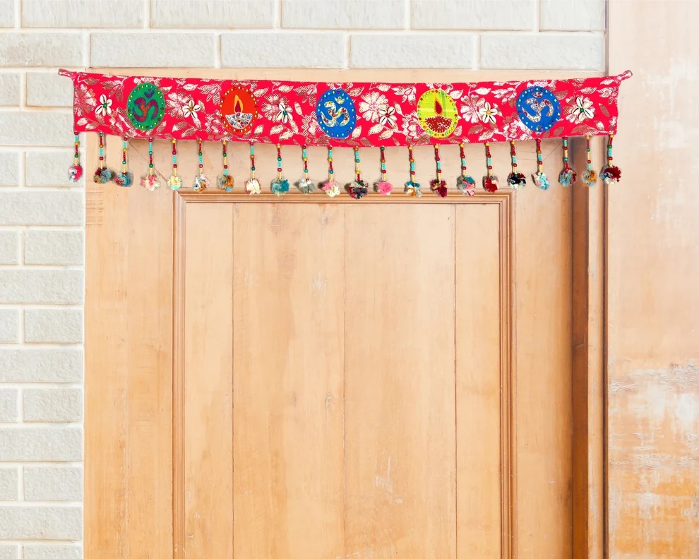 Use Me: Upcycled Om-Diya Diwali Toran Bandhanvar Festive Decoration.